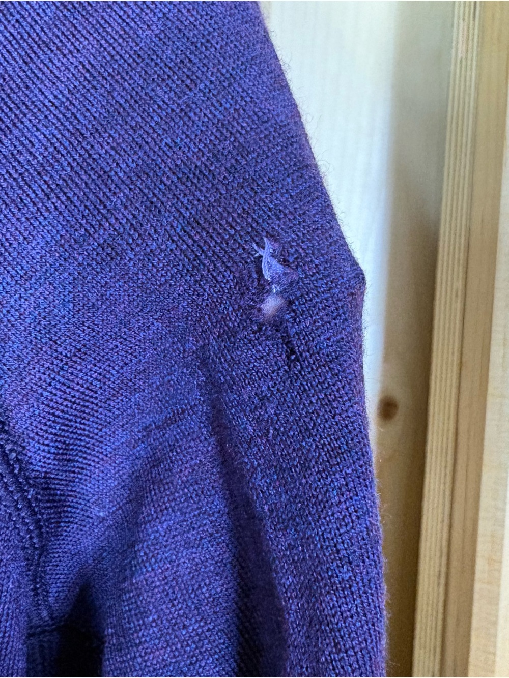 Icebreaker Bodyfit 260 Merino Wool Thermal Set XL Purple Quarter Zip & Leggings - Picture 14 of 16
